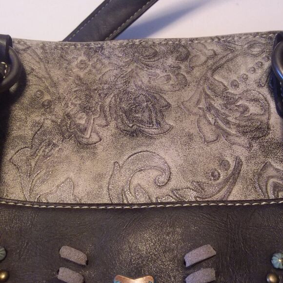 Montana West Black and Gray Shoulder Bag - Picture 2 of 15